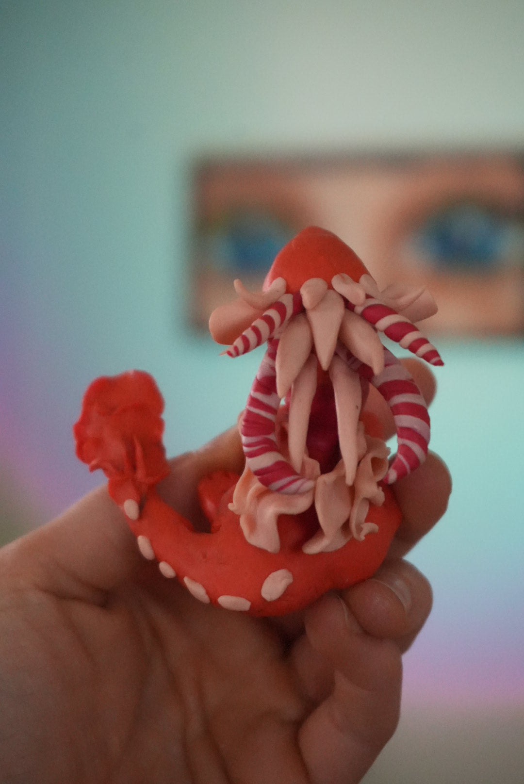 Orange Clay Dragon