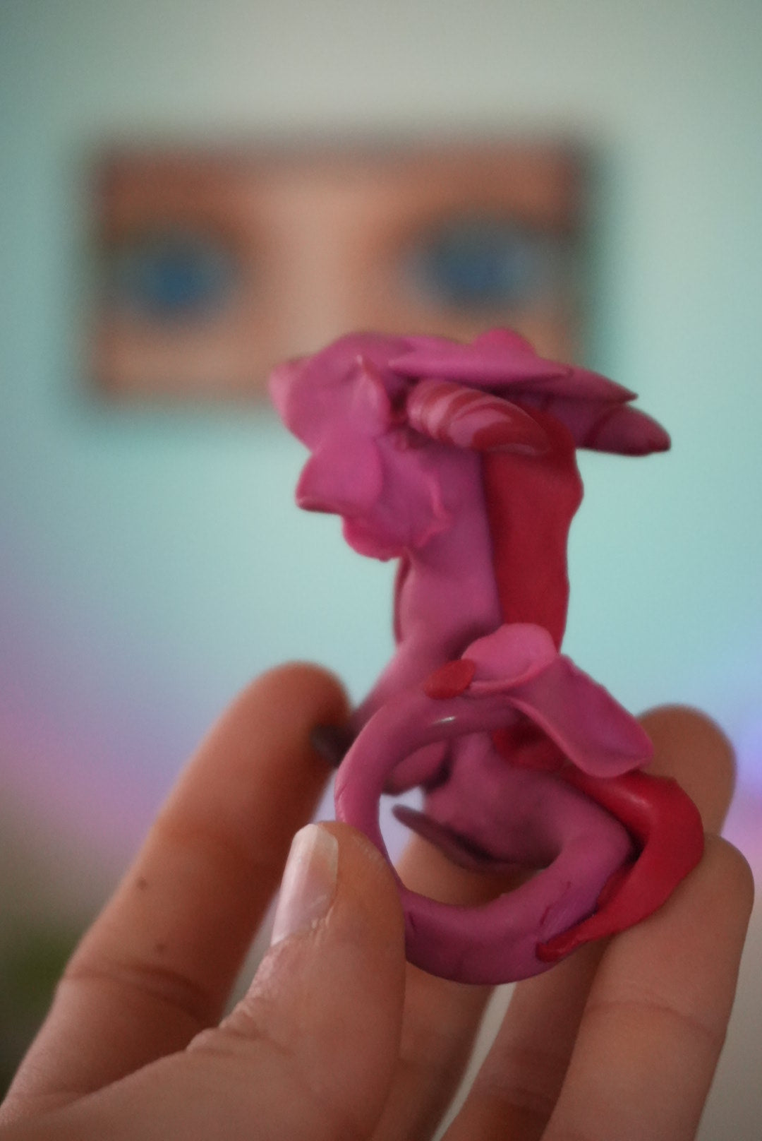 Pink Clay Dragon