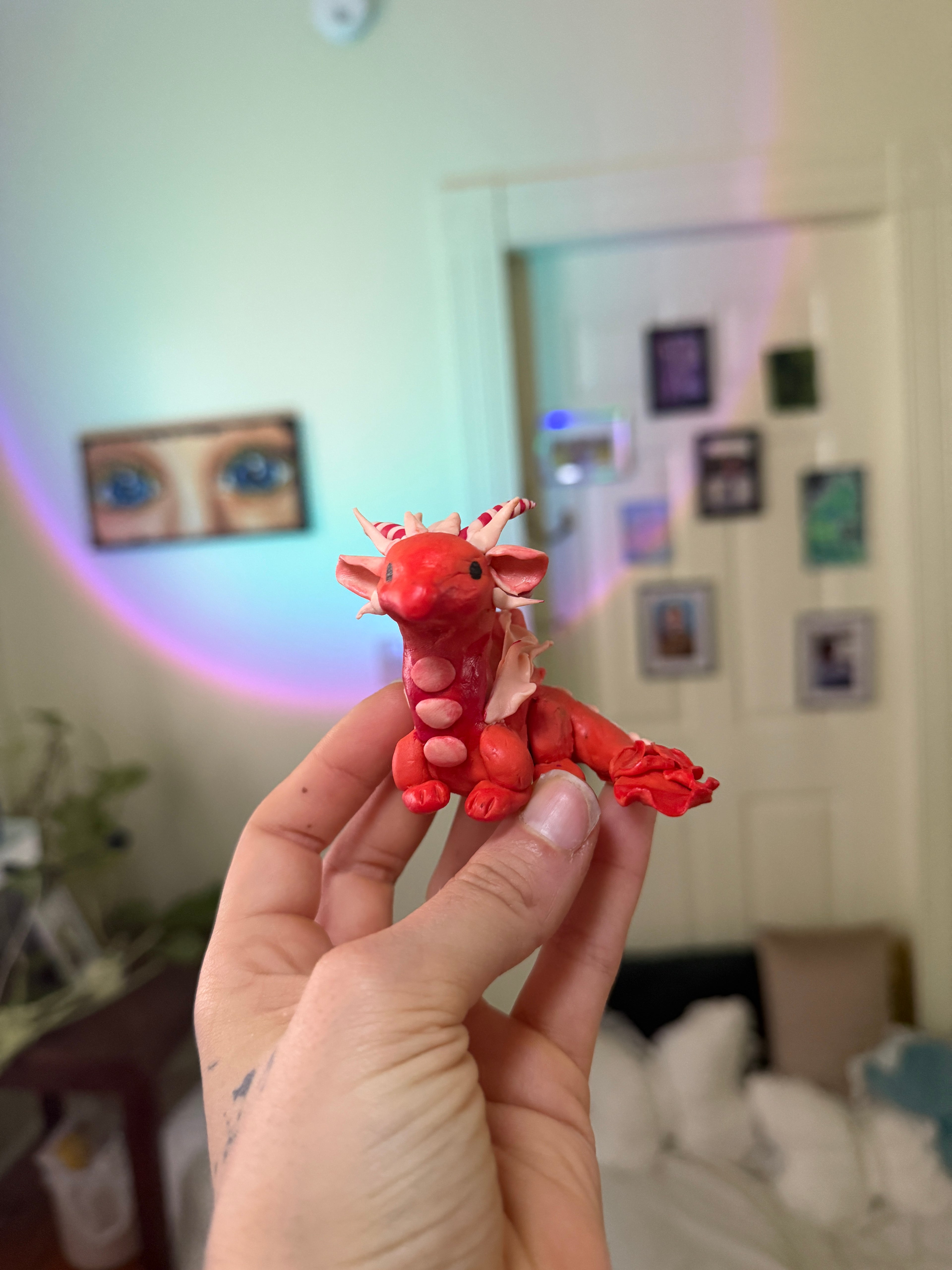 Orange Clay Dragon