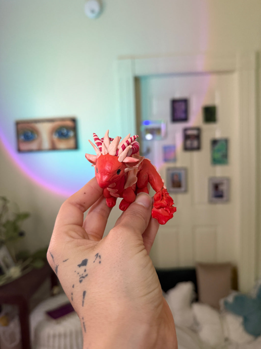 Orange Clay Dragon