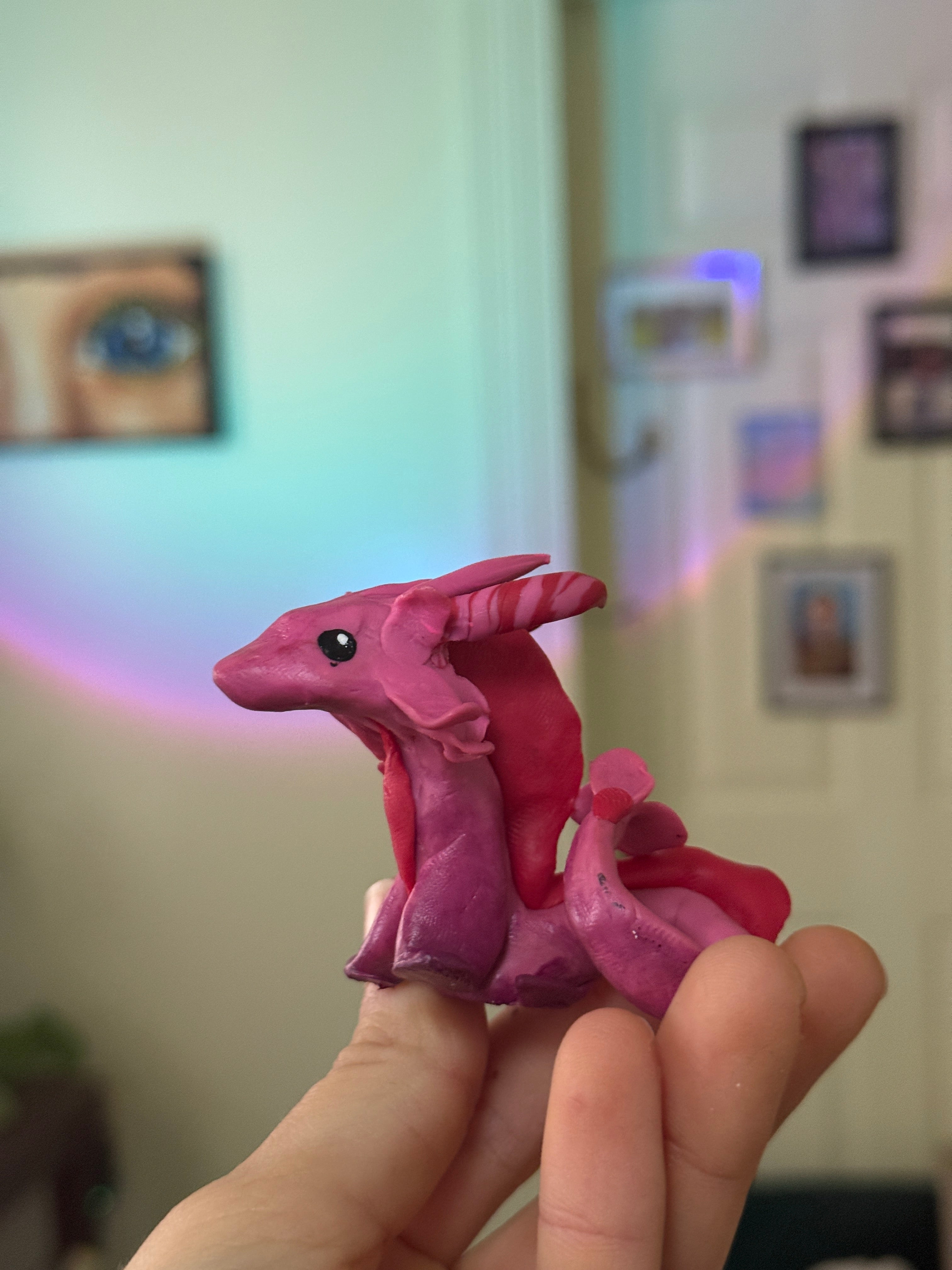 Pink Clay Dragon
