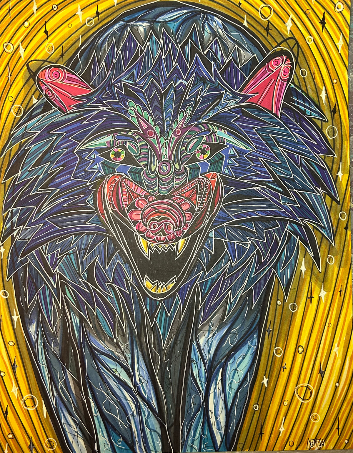 Wolf Drawing