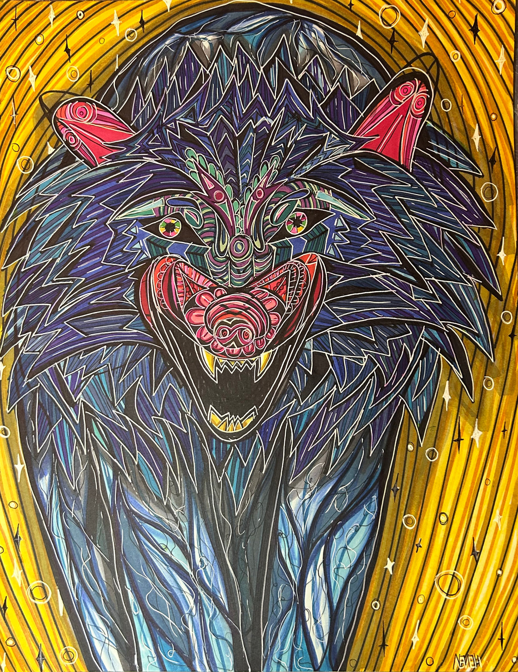 Wolf Drawing