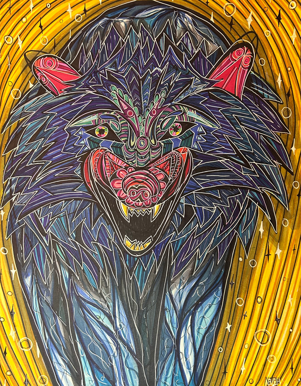 Wolf Drawing
